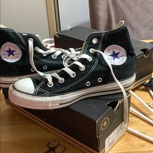 Used Converse All Star Black High Top Sneakers